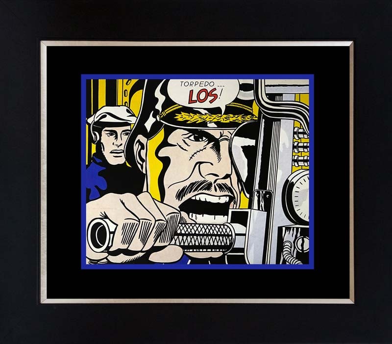 Roy Lichtenstein Color Plate Lithograph: Lichtenstein Color Plate Lithograph. Approx 24x20 inches Includes certificate. Custom framed.
