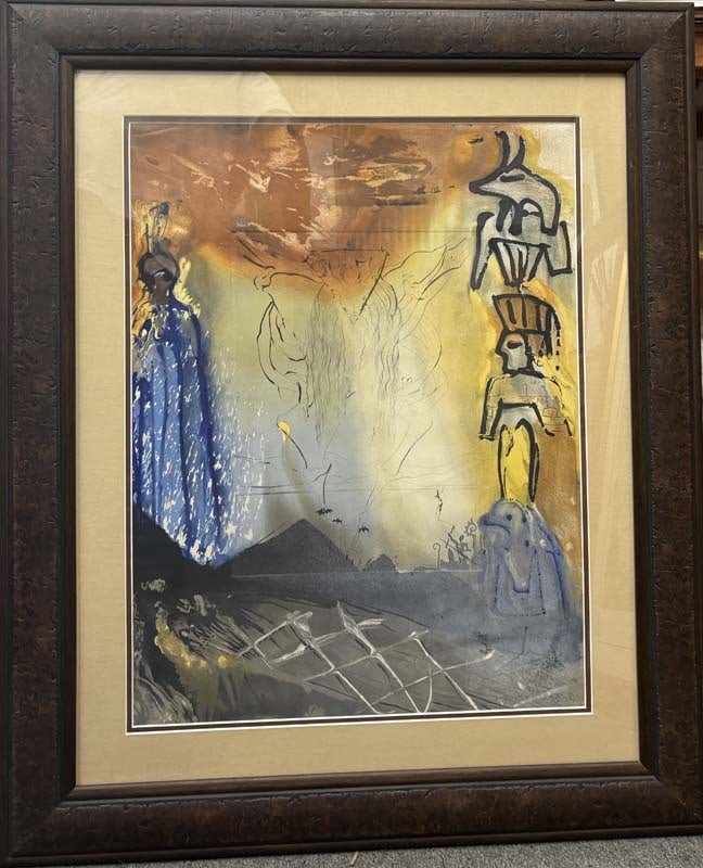 Salvador Dali Limited Edition Rare Original Intaglio Hand signed and numbered Moses and Monotheism (1 of 1)