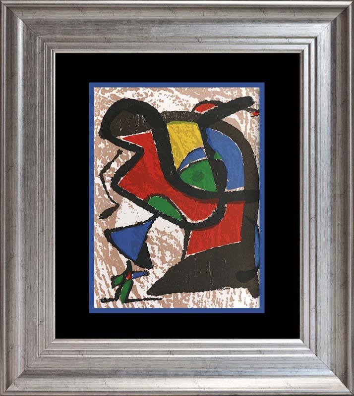 Joan Miro Wood Cut Engraving 1979: Joan Miro Wood Cut Engraving from 1979. Approx 24 x 20 inches. Professionally framed. Includes certificate.