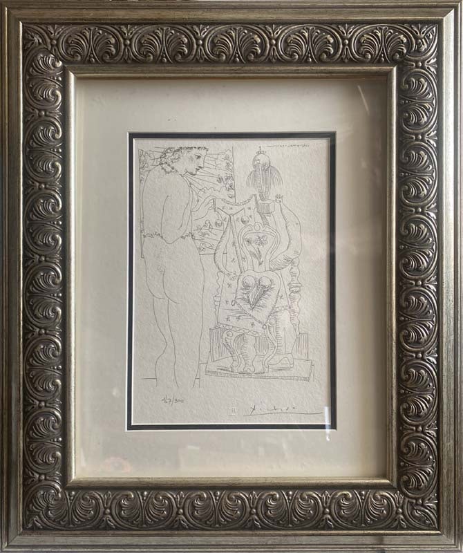 Pablo Picasso lithograph numbered limited edition of 300 with official Museum stamp (1 of 1)