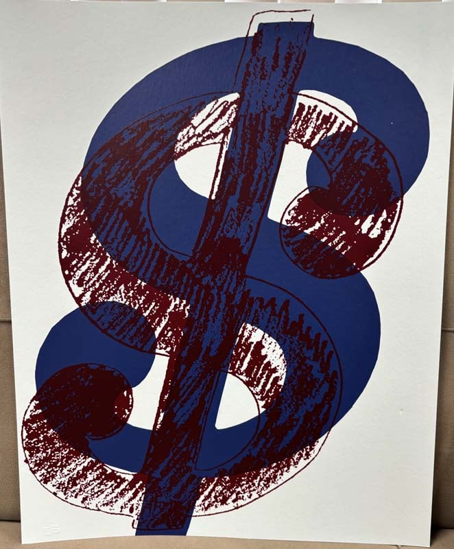 Andy Warhol $ Serigraph (1 of 1)