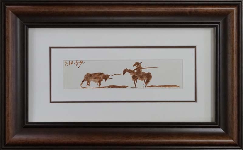 Pablo Picasso Lithograph from 1961: Pablo Picasso Lithograph from 1961 dated 1959. Approx 22x20 inches. Custom framed and includes certificate. Dated by the artist.