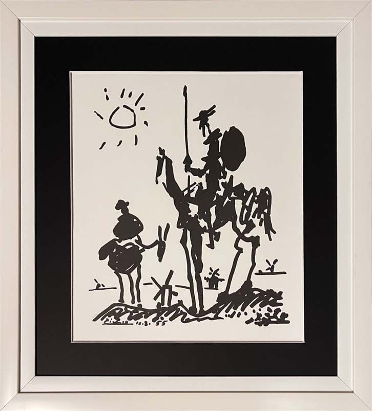 Picasso Lithograph from 1961: Pablo Picasso Lithograph from 1961. Approx 24x20 inches custom framed and includes certificate.
