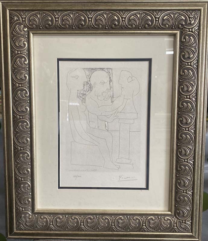 Pablo Picasso lithograph numbered limited edition of 300 with official Museum stamp (1 of 1)