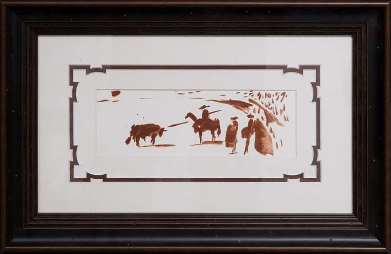 Pablo Picasso Lithograph after Picasso from 1961: Pablo Picasso Lithograph from 1961 dated 1959 approx 22x20 inches Custom framed and includes certificate Dated by the artist