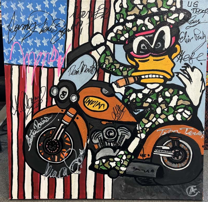 Original on canvas by Art Chorny: Art Chorny Original on canvas 34x34 inches Hand signed by the artist One of a kind original. Custom framed included. Includes certificate from artist. This comes framed.