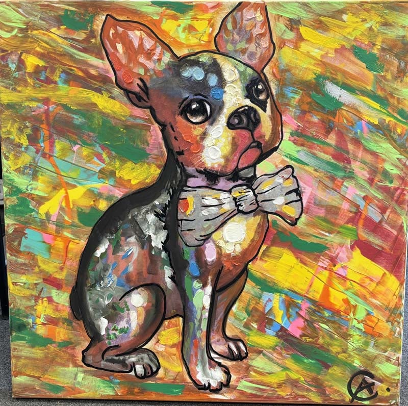 Original on canvas by Art Chorny: Art Chorny Original on canvas 34x34 inches Hand signed by the artist One of a kind original. Custom framed included. Includes certificate from artist. This comes framed.