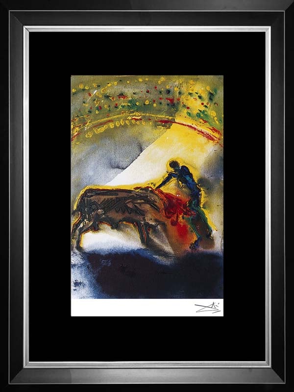 Salvador Dali Color Plate Lithograph: Salvador Dali Color Plate Lithograph from 1968 Approx 22x20 inches Custom framed and includes certificate of authenticity.