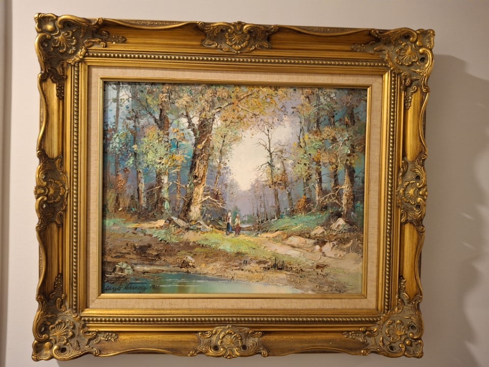 Laszlo Kohanecz 1985 Original Oil: Laszlo Kohanecz 1985 Original Oil on canvas. Hand signed one of a kind original. Approx 18x16 inches. Framed as shown.