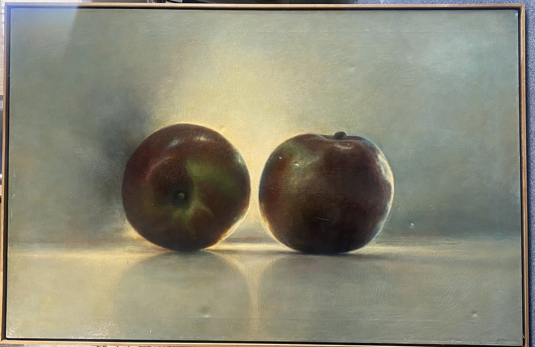 James Del Grosso Apples original oil on canvas 46 x 30 inches image size (1 of 1)