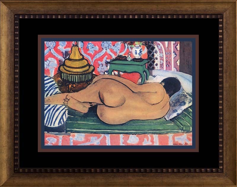 Henri Matisse 1948 Lithograph: Henri Matisse Lithograph from 1948. The signature is in the plate. Approx 24x20 inches. Professionally framed. Includes certificate.