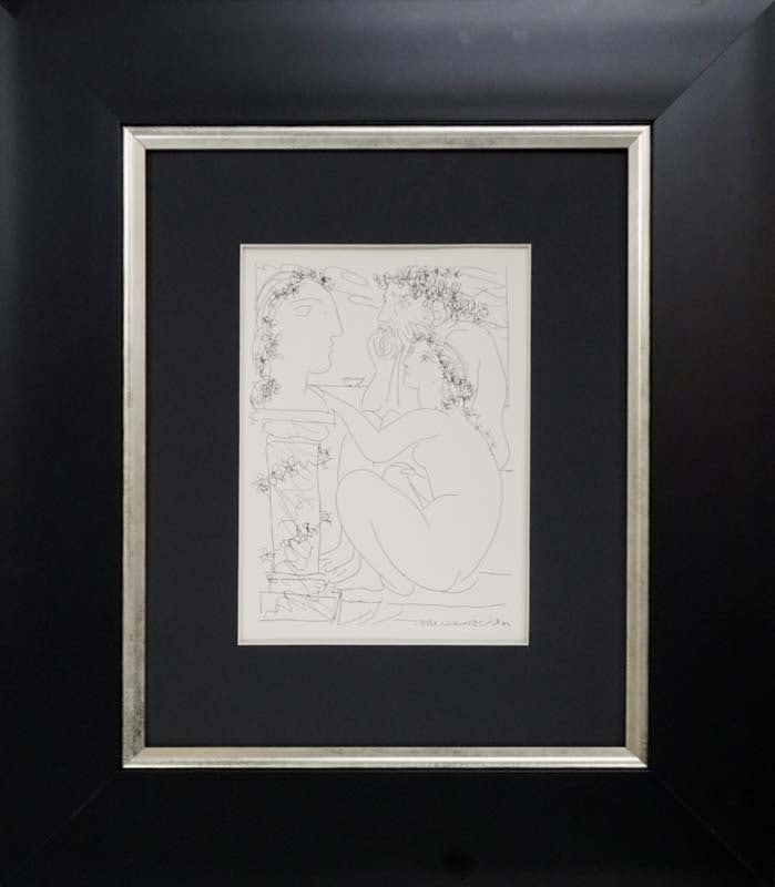 Pablo Picasso (Spanish 1881-1973) Original Lithograph 1956 Vollard Collection: Pablo Picasso (Spanish 1881-1973) Lithograph from Suite Vollard, 1956. A stunning impression of the original etching. Approx 20x24 inches Custom framed and includes certificate