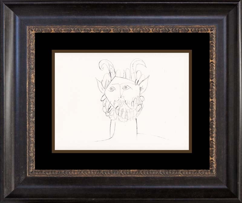 Pablo Picasso (Spanish 1881-1973) Antibes Lithograph c. 1960 Mythical designs (1 of 1)