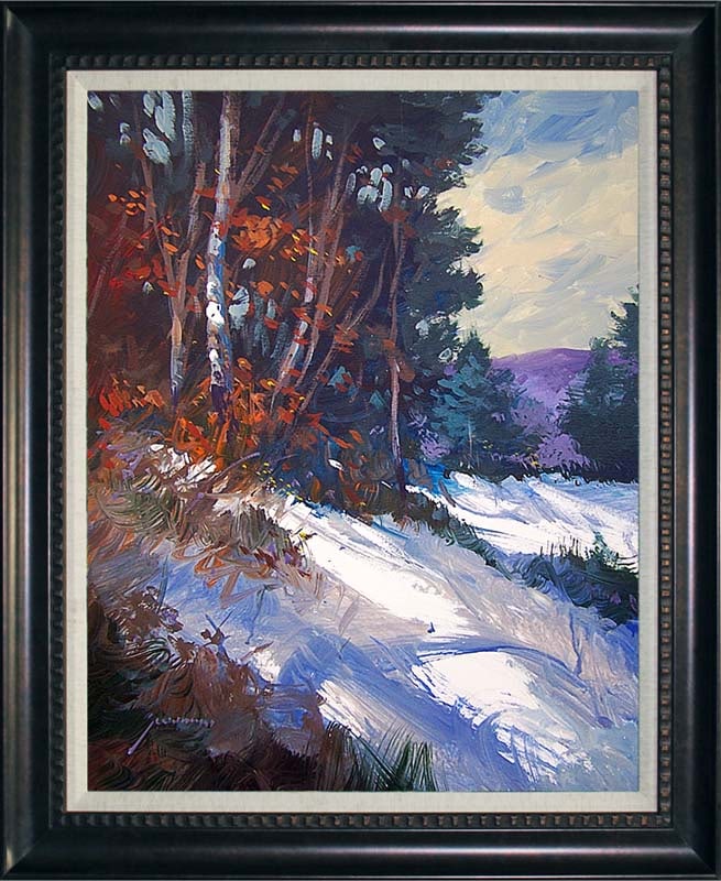 Original on canvas Michael Schofield landscape: Original on canvas Michael Schofield. Approx 30 x 40 inches. Hand signed by the artist. One-of-a-kind original. Custom framed. Includes certificate of authenticity. This work was purchased directly fr