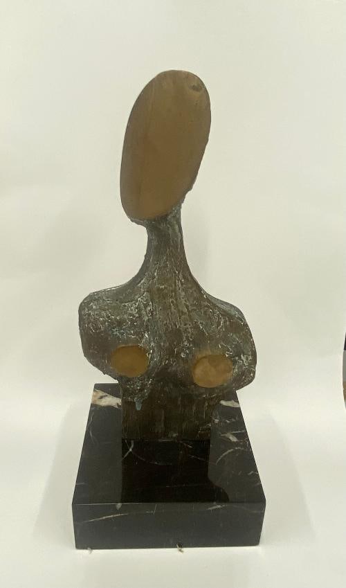 Tortura Antonio Kieff Grediaga Bronze Sculpture Number 1 of 3 the very first edition: Bronze Sculpture Number 1 of 3 the very first edition St. Laurent marble base 12 inches tall.