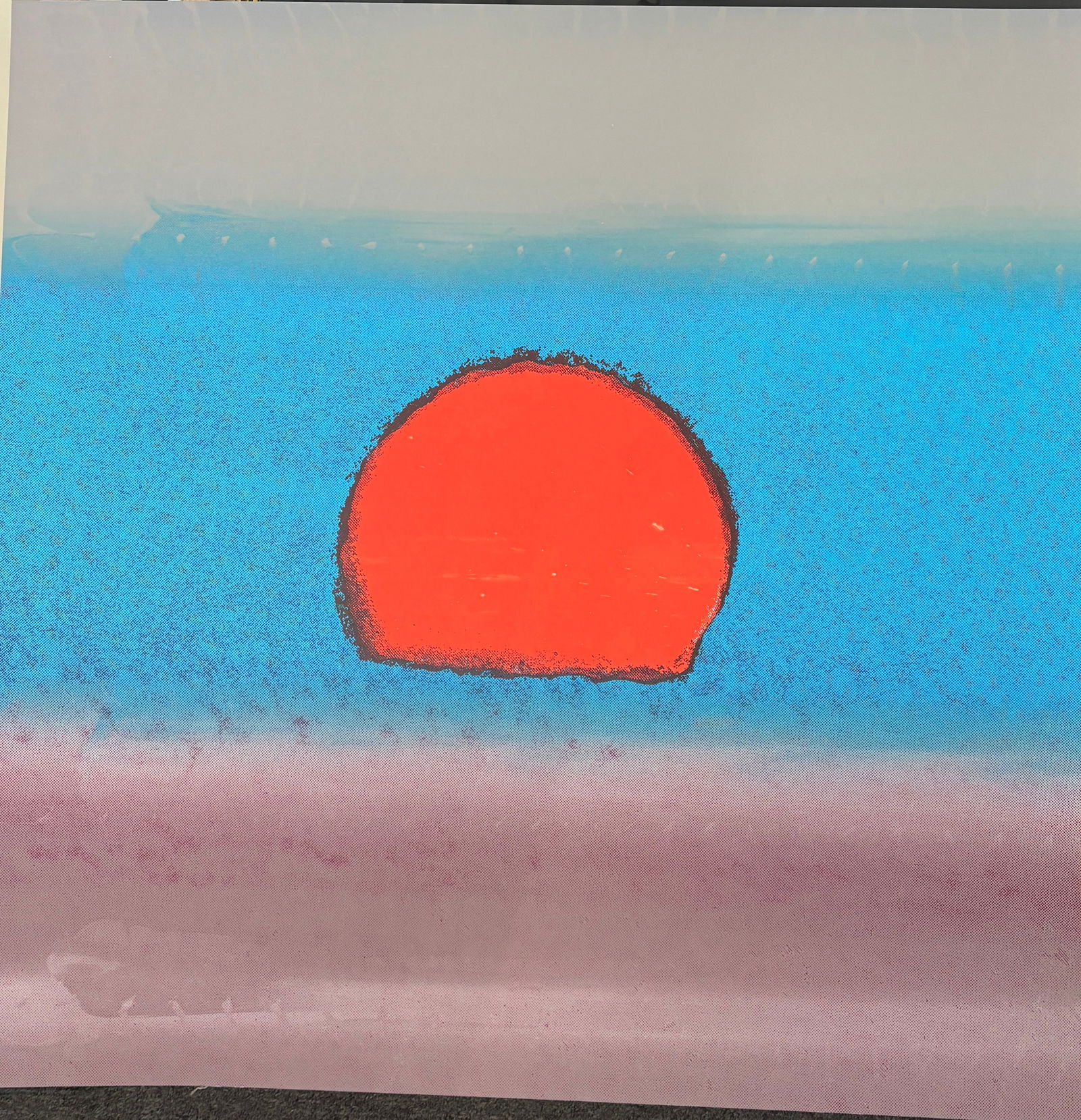 Andy Warhol (American 1928-1987) from 1972 Sunset Unique Edition Original Serigraph Silkscreen in co: Andy Warhol (American 1928-1987) from 1972 Sunset Unique Edition Original Serigraph Silkscreen in colors. Trial Artist Proof Andy Warhol from 1972 Sunset Unique Edition Original Serigraph Silkscreen i