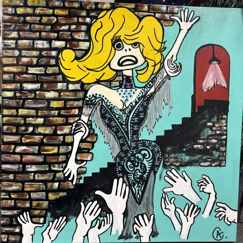 Original Painting on canvas by Art Chorny (American - Ukranian 1965): Original Painting on canvas by Art Chorny (American - Ukranian 1965)Original Painting on canvas by Art Chorny Approx 30x30 inches One of a kind original Hand signed by the Artist and includes certific