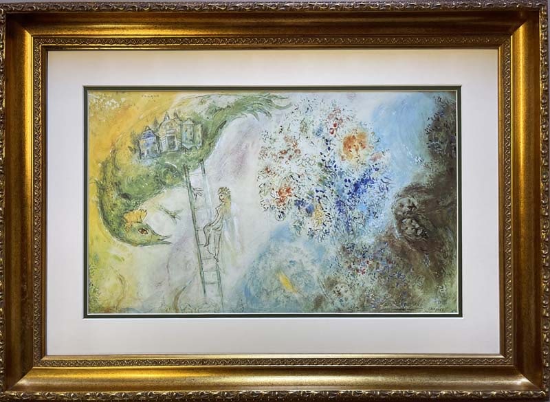 Marc Chagall (Russian-French 1887-1985) Hand signed Lithograph (1 of 1)