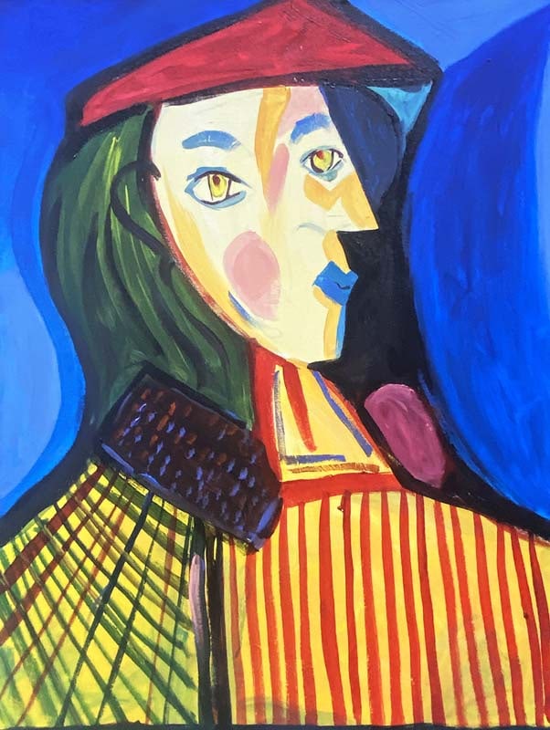 Pablo Picasso (Spanish 1881-1973) oil painting on canvas in the manner of Pablo Picasso (Spanish (1 of 1)