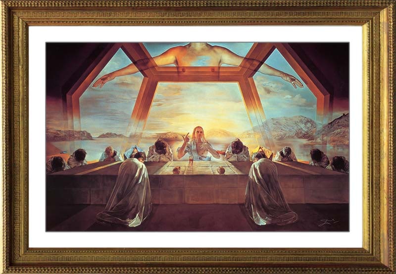Salvador Dali (Spanish 1904-1989) Last Supper Limited Edition Lithograph.: Salvador Dali (Spanish 1904-1989) Last Supper Limited Edition Lithograph.The Last Supper - Salvador Dali. Limited Edition lithograph on paper. Edition size is 300. The signature is in the plate. Inclu