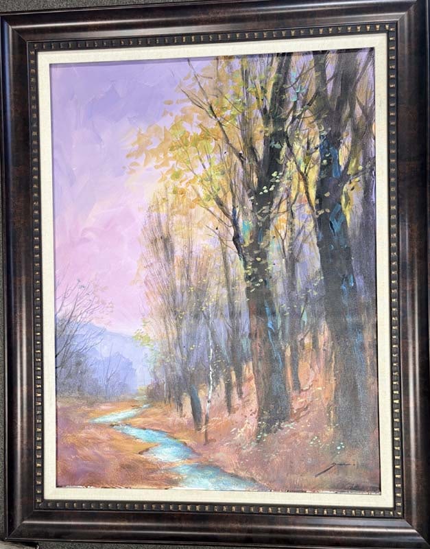 Michael Schofield (American 1947) Original oil on on canvas Landscape: Michael Schofield (American 1947) Original oil on on canvas 40x30 inches One of a kind original. Hand signed by the artist. Custom framed and certificate of authenticity Art Artwork Artist.