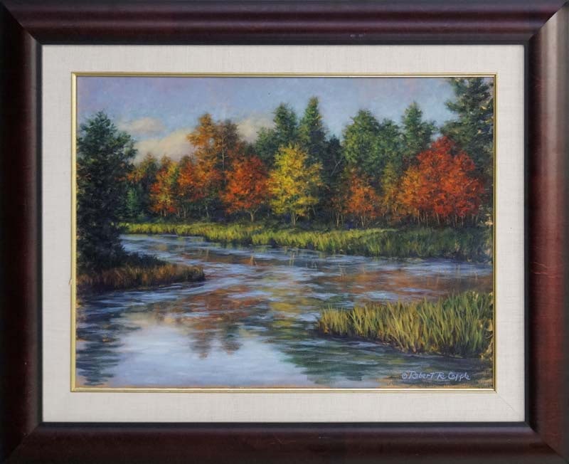 Robert Copple (American 1963)Original Mixed Media Painting canvas: Robert Copple (American 1963)Original Mixed Media Painting on canvasRobert Copple Original Mixed Media Painting on canvas. One-of-a-kind original. Hand signed by the artist. Custom framed and includes