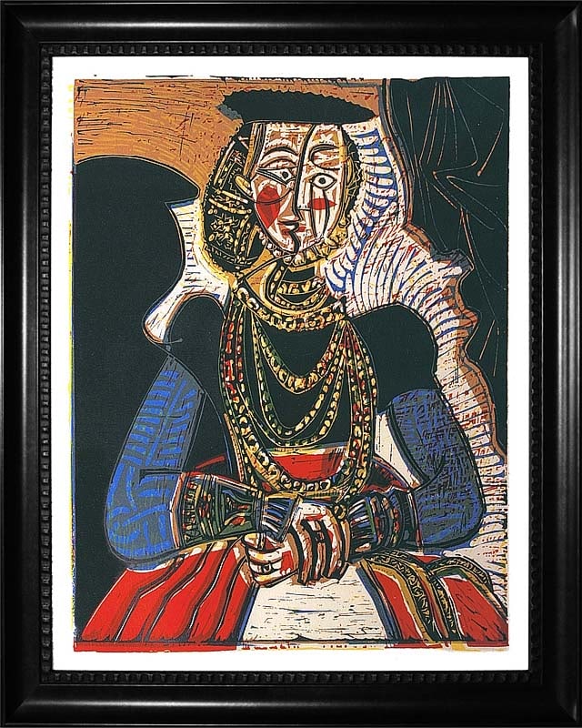 Pablo Picasso (Spanish 1881-1973) Limited Edition Hand Embellished Painting canvas after Pablo: Pablo Picasso (Spanish 1881-1973) PABLO PICASSO Limited Edition Hand Embellished Painting ink on canvas the signature is in the plate. Includes certificate of authenticity. Approx 26x30. Art Artwork A