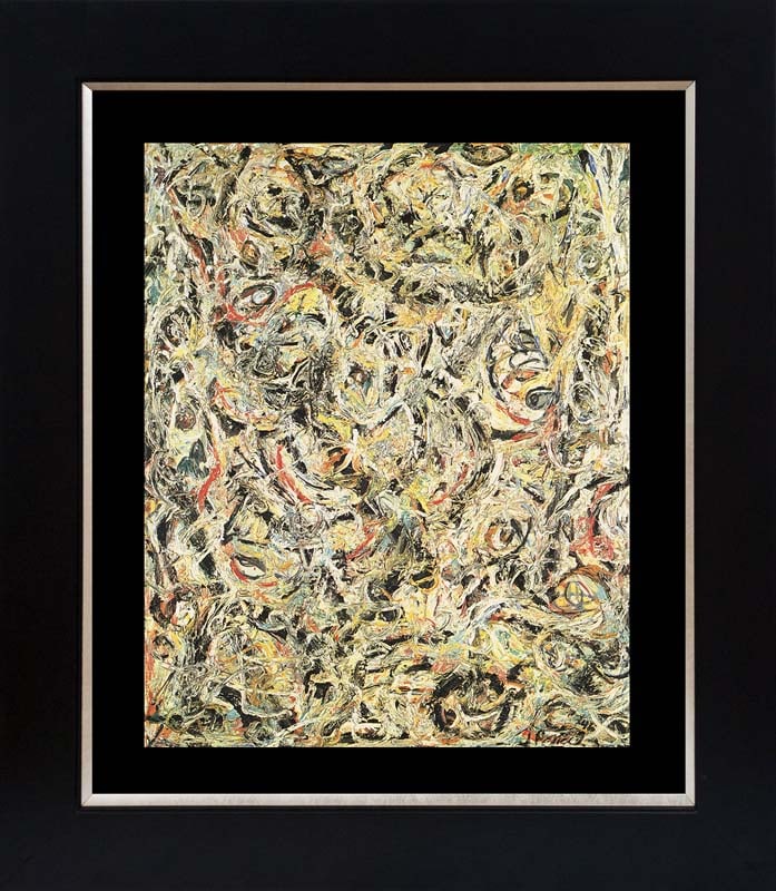 Jackson Pollock (American 1912-1956) Color Plate Lithograph after Pollock Abstract: Jackson Pollock (American 1912-1956) Lithograph from 1968 Approx 24x20 inches Custom framed and includes certificate. Art Artwork Artist.