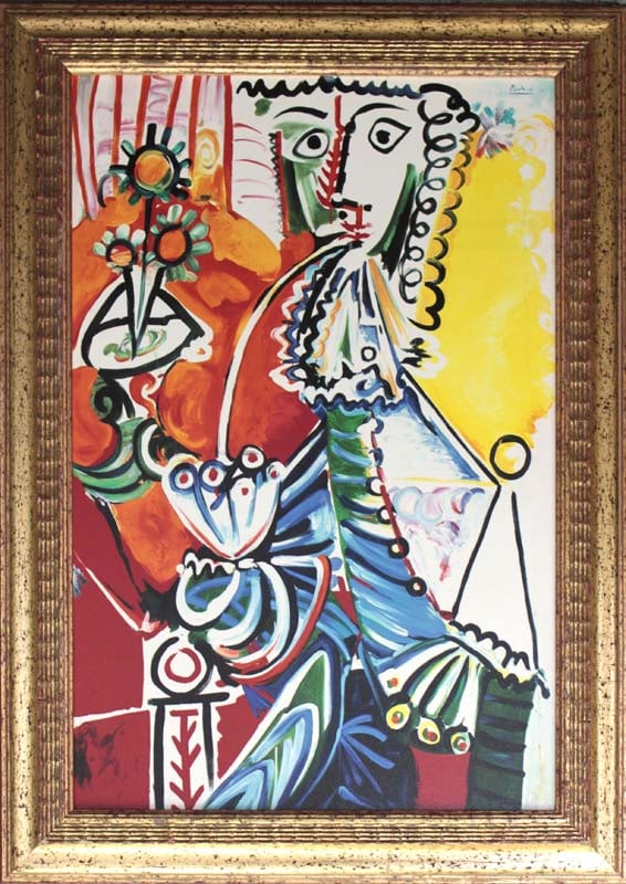 Pablo Picasso (Spanish 1881-1973) Cavalier Limited Edition on canvas Collection Domaine Picasso (1 of 1)