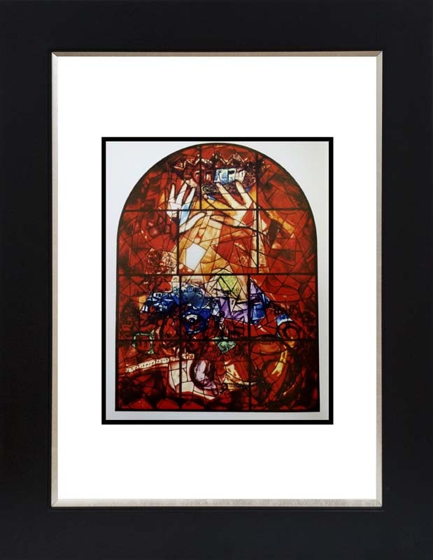 Marc Chagall (Russian-French 1887-1985) Marc Chagall Jerusalem Windows Lithograph from the 1960s: Marc Chagall (Russian-French 1887-1985 Marc Chagall Lithograph from 1968. Approx 24x20 inches. Custom framed. Includes certificate. Art Artwork Artist.