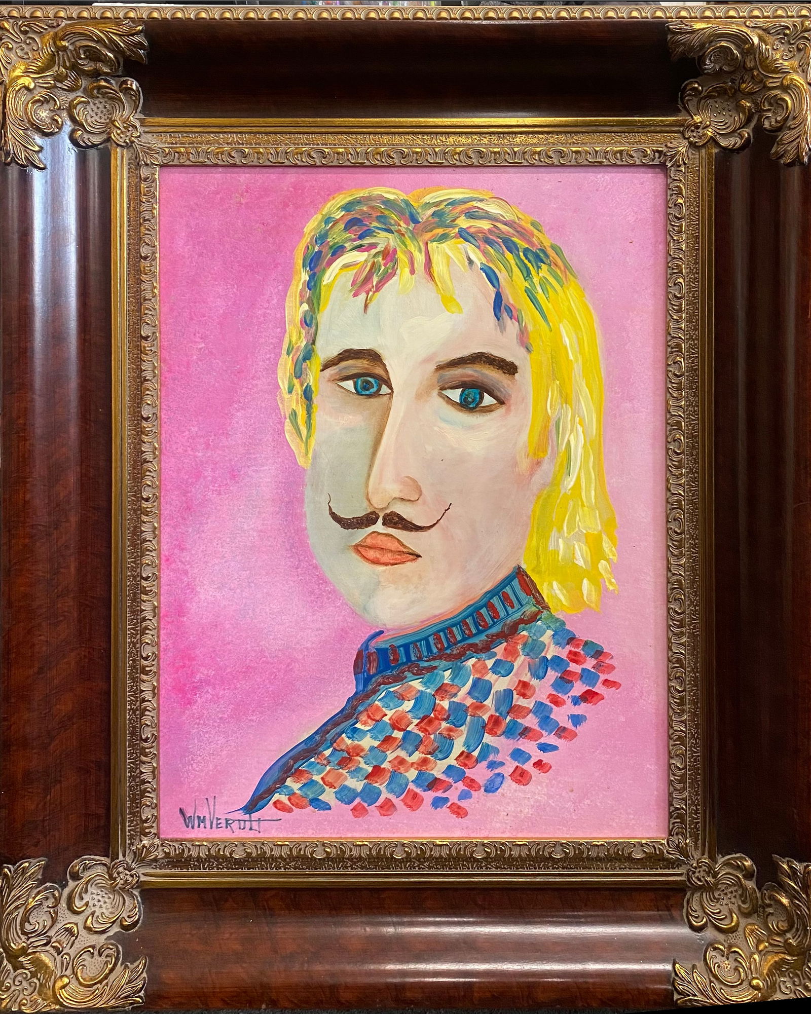 William Verdult Original oil on board 36x24 inches image size on board: William Verdult Original oil on board 30x24 inches image size on board Hand signed one of kind original Custom framed and includes certificate From his Kings and Queens suite. 1998