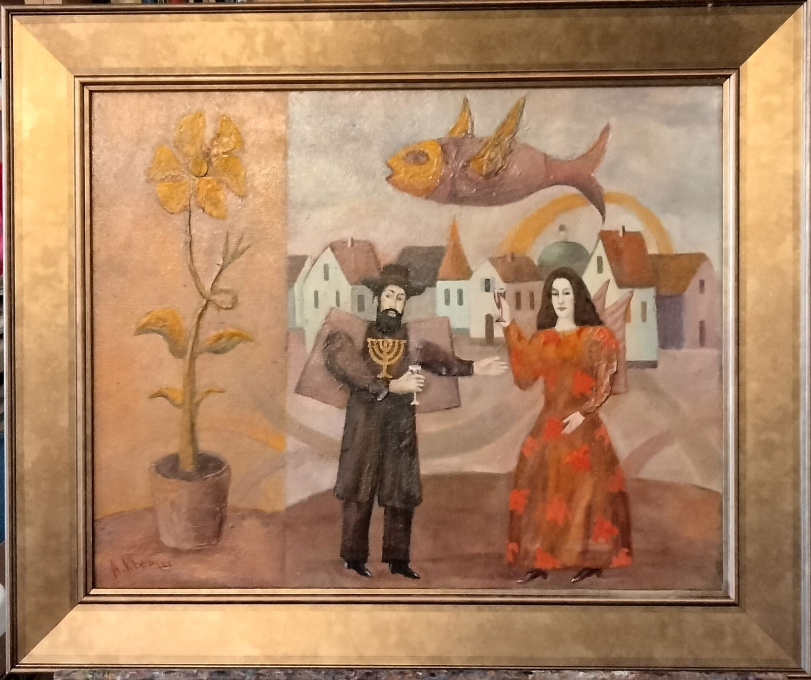 Alex Khoms Original oil on canvas by Alex: Original Painting on canvas by Alex Khoms Approx 20x16 inches image size. One of a kind original Hand signed by the artist. Includes certificate of authenticity. Art Artwork Artist.