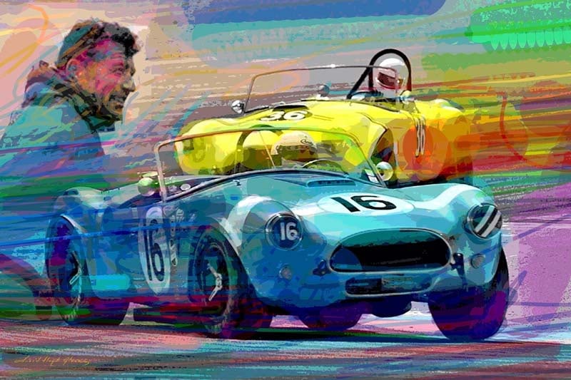 David Lloyd Glover (Canadian 1949) Shelby Legacy Original Mixed Media Painting on canvas David Lloyd: Shelby Legacy Original Mixed Media Painting on canvas David Lloyd Glover (Canadian 1949)Mixed media on canvas by David Lloyd Glover Hand signed by the artist. On canvas image size Approx image size 18