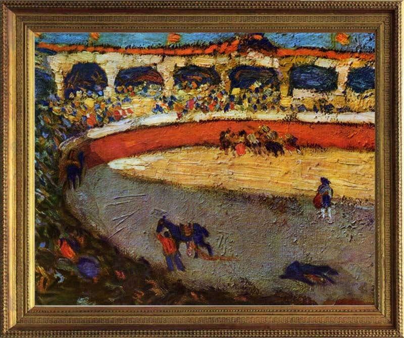 Pablo Picasso (Spanish 1881-1973) Hand Embellished Painting oil painting on canvas (1 of 1)