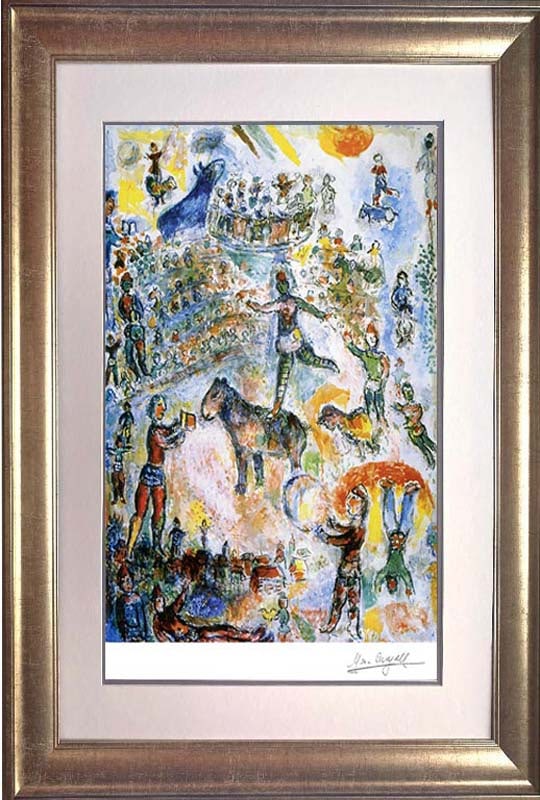 Marc Chagall (Russian-French 1887-1985) Marc Chagall Limited Edition Lithograph: Marc Chagall (Russian-French 1887-1985) Marc Chagall Limited Edition on Arches paper. Numbered edition and signed in the plate. Approx 30x22 inches custom framed. Includes certificate of authenticity.