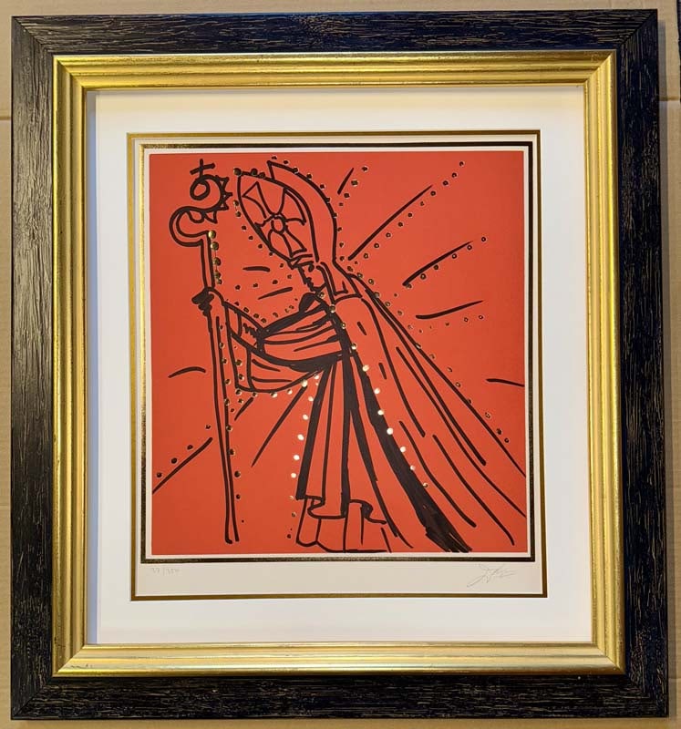 Salvador Dali (Spanish 1904-1989) The Twelve Apostles Limited Edition Lithograph Hand signed and: Salvador Dali (Spanish 1904-1989) The Twelve Apostles Limited Edition Lithograph Hand signed by Salvador Dali and numbered Approx 30x24 inches custom framed and includes certificate of authenticity. A