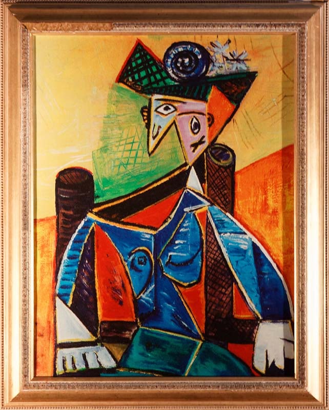 Pablo Picasso (Spanish 1881-1973) Collection Domaine Limited Edition Lithograph: Pablo Picasso (Spanish 1881-1973) Collection Domaine on canvas. The signature is in the plate. Limited Edition Signed by the estate. Includes certificate of authenticity. Approx 28x30 inches. Professi