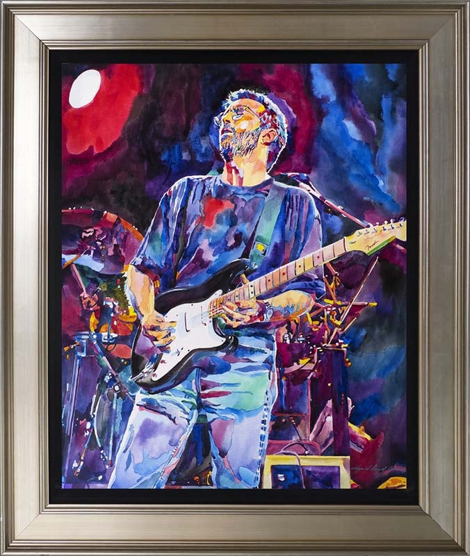 David Lloyd Glover (Canadian 1949) Mixed Media Original Eric Clapton and Blackie (1 of 1)