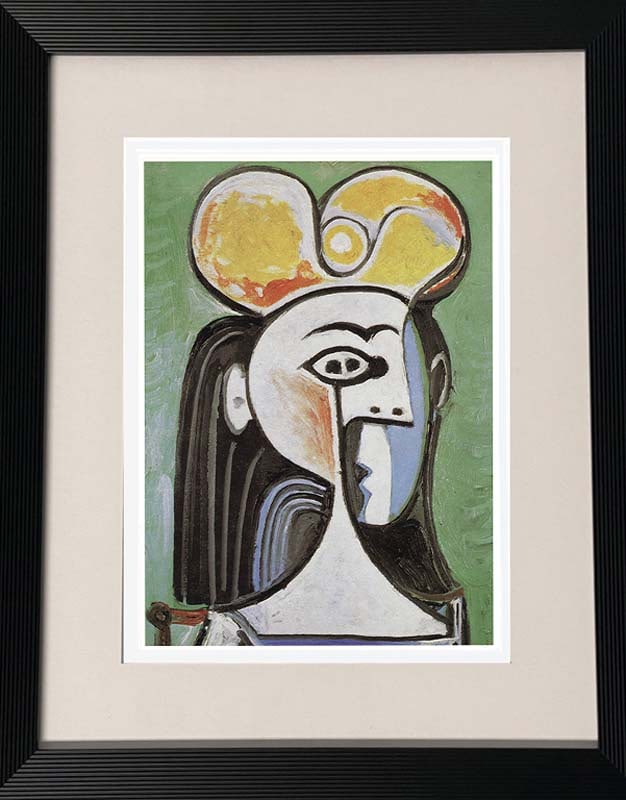 Pablo Picasso (Spanish 1881-1973) Color plate lithograph: Pablo Picasso (Spanish 1881-1973) color plate lithograph Approx 24x20 inches custom framed and includes certificate of authenticity. Art Artwork Artist.