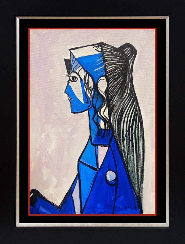 Pablo Picasso (Spanish 1881-1973) in the manner of Picasso oil painting on canvas (1 of 1)