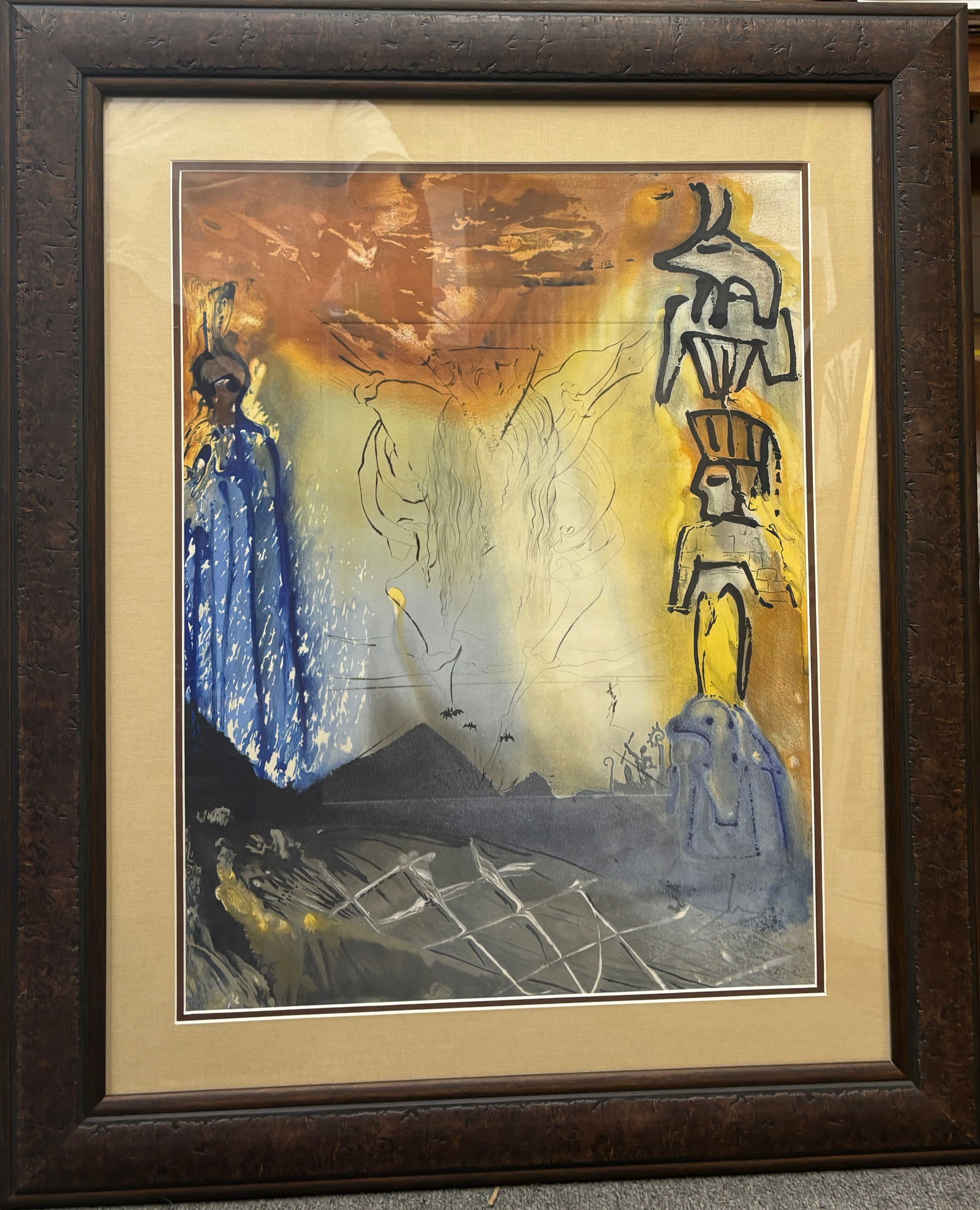 Salvador Dali (Spanish 1904-1989) Limited Edition Rare Original Intaglio Hand signed and numbered Mo: Salvador Dali (Spanish 1904-1989) Limited Edition Rare Original Intaglio Hand signed and numbered Moses and Monotheism SuiteSalvador Dali Limited Edition Original Intaglio Hand signed and numbered on