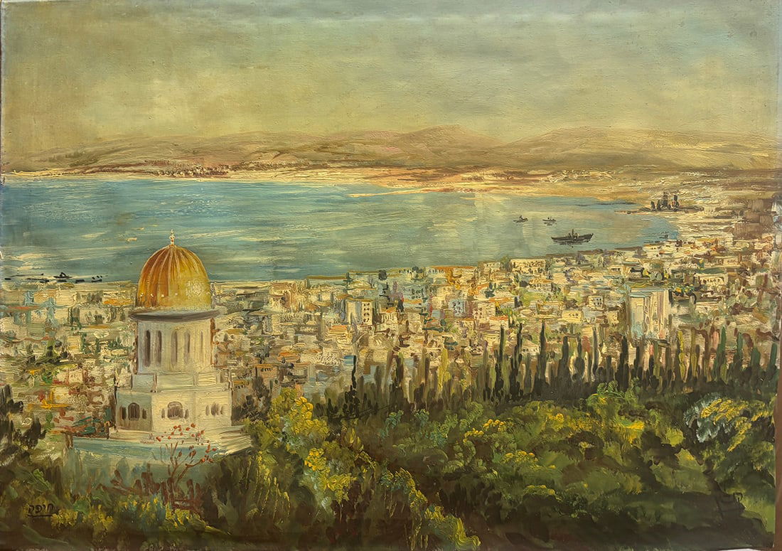 Original vintage oil painting by N Bik Jerusalem Beautiful detailed work with vibrant colors: Original vintage oil painting by N Bik Jerusalem Beautiful detailed work with vibrant colors This is in very good condition. Image Size 27.5x19.5 inches Art Artwork Artist. step