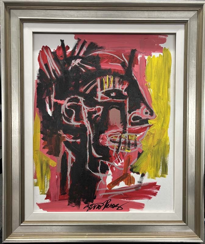 Gino Perez (Mexican-American 1977) Original Painting on canvas: Gino Perez (Mexican-American 1977) Original Painting on canvas. 16 x 20 approx image size. Certificate of Authenticity included. Custom framed Art Artwork Artist.