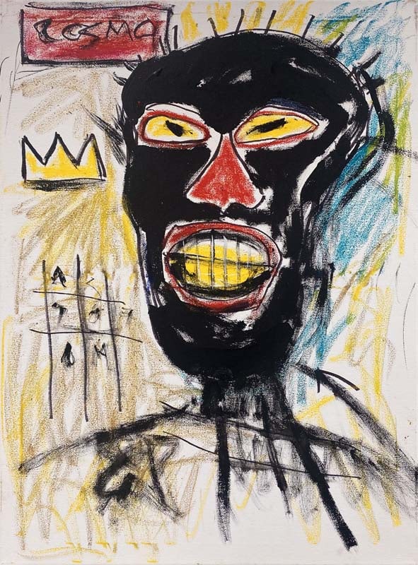 Jean-Michel Basquiat (American 1960-1988) Original Painting on canvas in the manner of Jean-Michel (1 of 1)