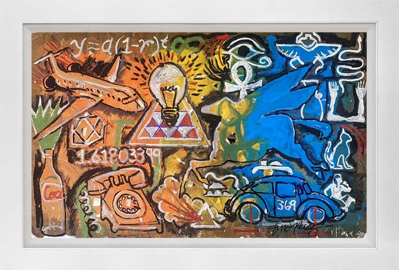 Gino Perez (Mexican-American 1977) Original Painting on canvas: Gino Perez (Mexican-American 1977) Original Painting on canvasGino Perez Original Painting on canvas 36x24 inches approx Hand signed by the artist One of a kind original. Includes certificate and is c