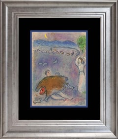 Marc Chagall (Russian-French 1887-1985) Marc Chagall Hand Signed Lithograph from 50 years ago