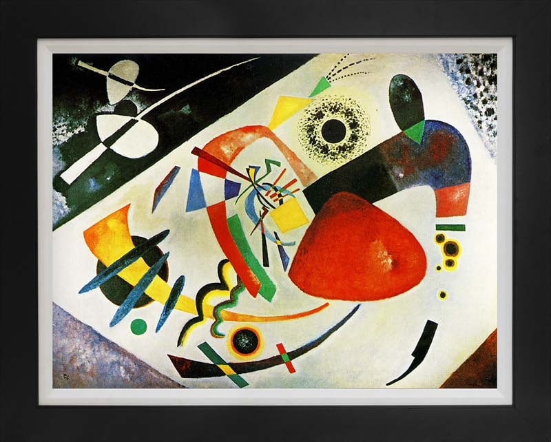 Wassily Kandinsky (Russian 1866-1944) Red Spot Limited Edition on canvas after Wassily Kandinsky (1 of 1)