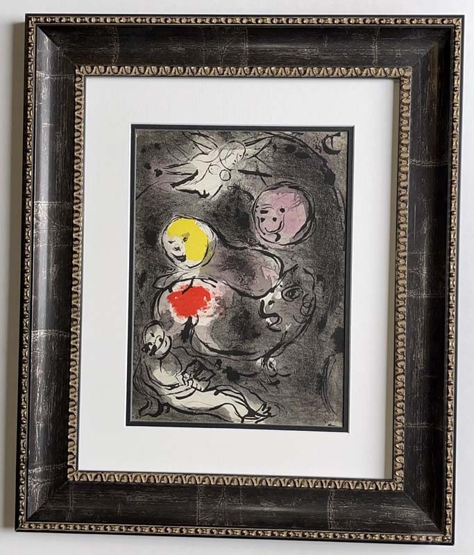 Marc Chagall (Russian-French 1887-1985) Marc Chagall Daniel and the Lions Den. Lithograph from 1970 (1 of 1)