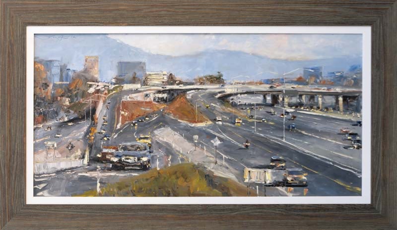 Jorn Fox (American 1954) Original oil painting on canvas by Jorn Fox (American 1954) image size 48: Original oil painting on canvas by Jorn Fox (American 1954) image size 48 x 24 inches. On canvas One-of-a-kind original. Hand signed by the artist. Comes custom framed Includes certificate. This work