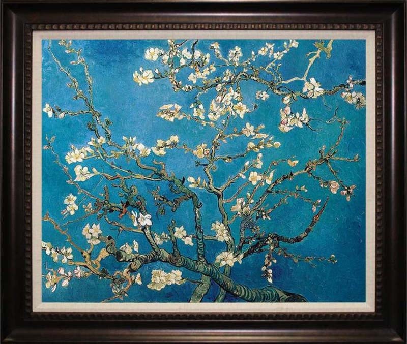 Vincent Van Gogh (Netherlands 1853-1890) Cherry Blossoms. Limited Edition painting on canvas Hand: Vincent Van Gogh (Netherlands 1853-1890) Cherry Blossoms. Limited Edition on canvas Hand Embellished Painting after Van Gogh - Limited Edition Hand Embellished Painting archival canvas. The signature